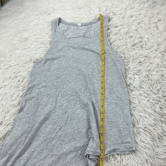 Lululemon Tie & Go Tank Mini Stripe Heathered Medium Grey Angel Wing - Picture 5 of 7
